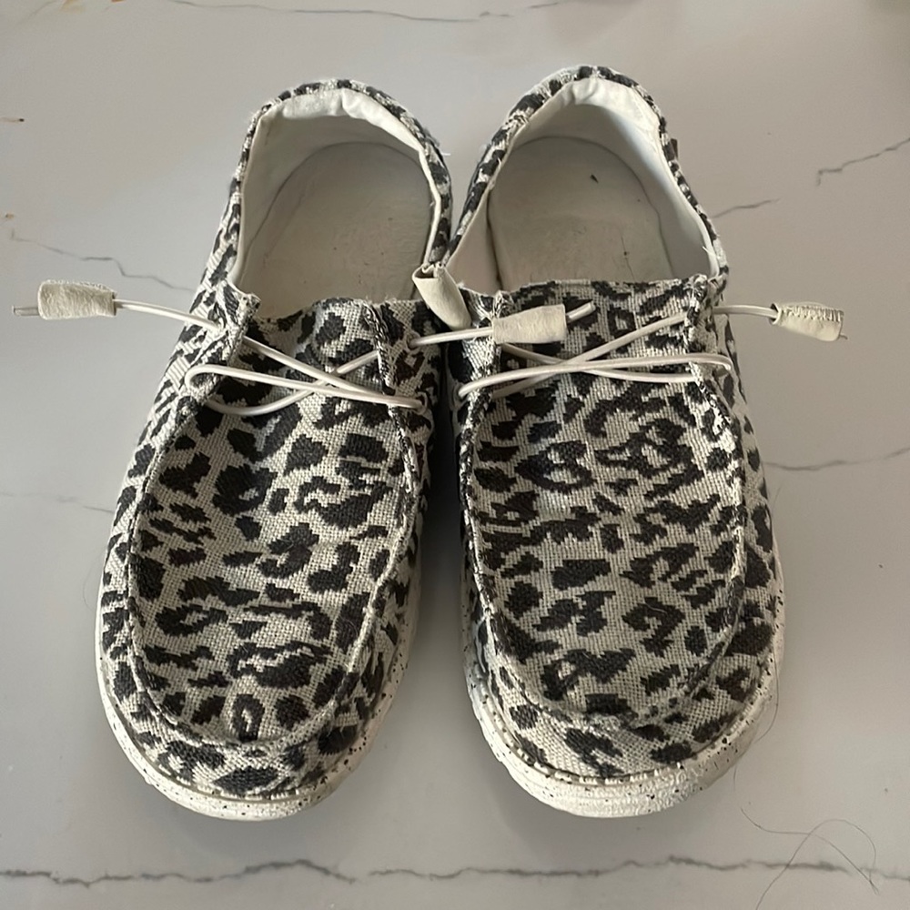 Hey Dude Leopard Print Shoes